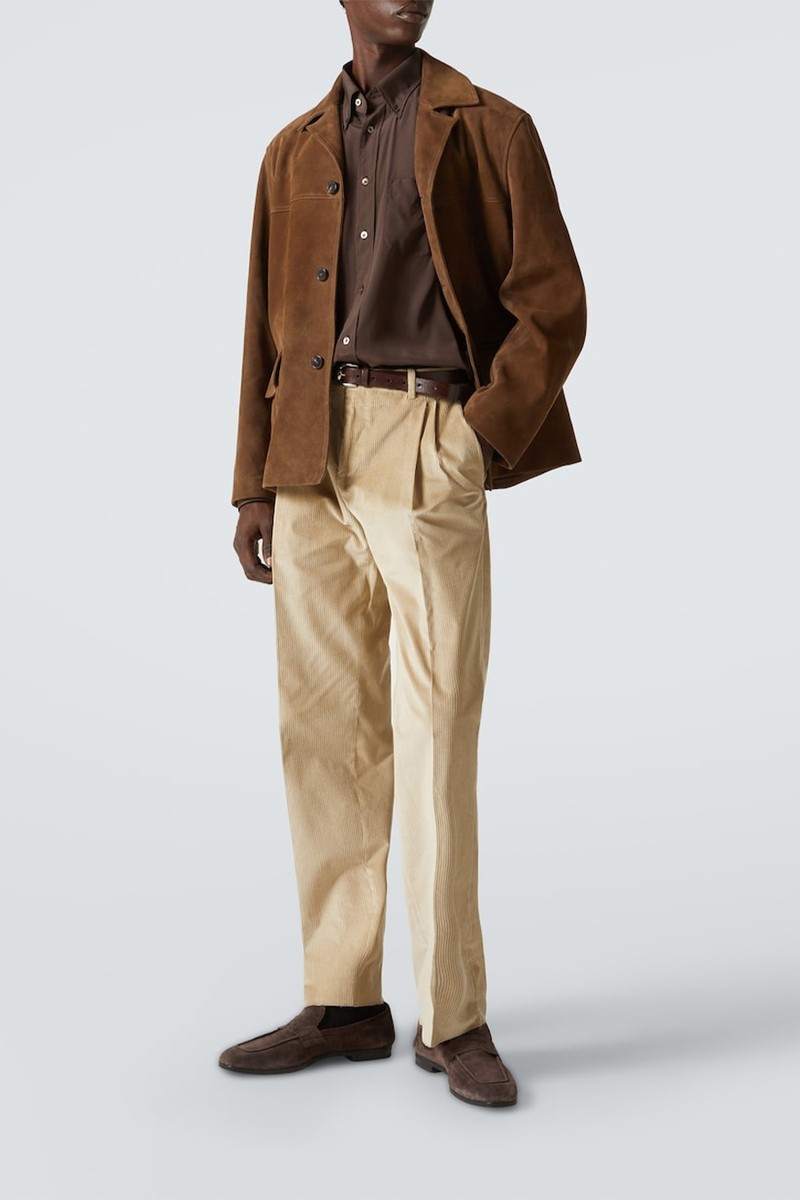 Cotton Corduroy Straight Pants from Canali