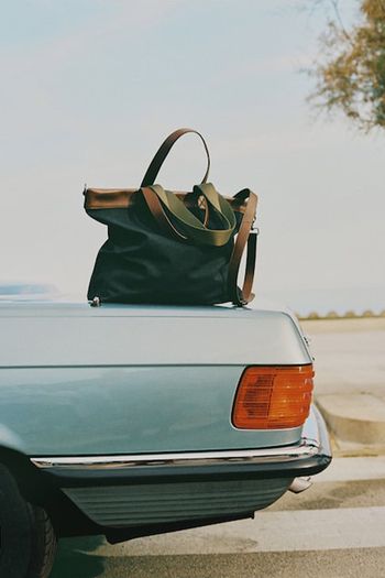 Canvas Tote Bag With Leather Details, £149