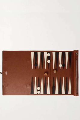 Leather Backgammon Set from Métier
