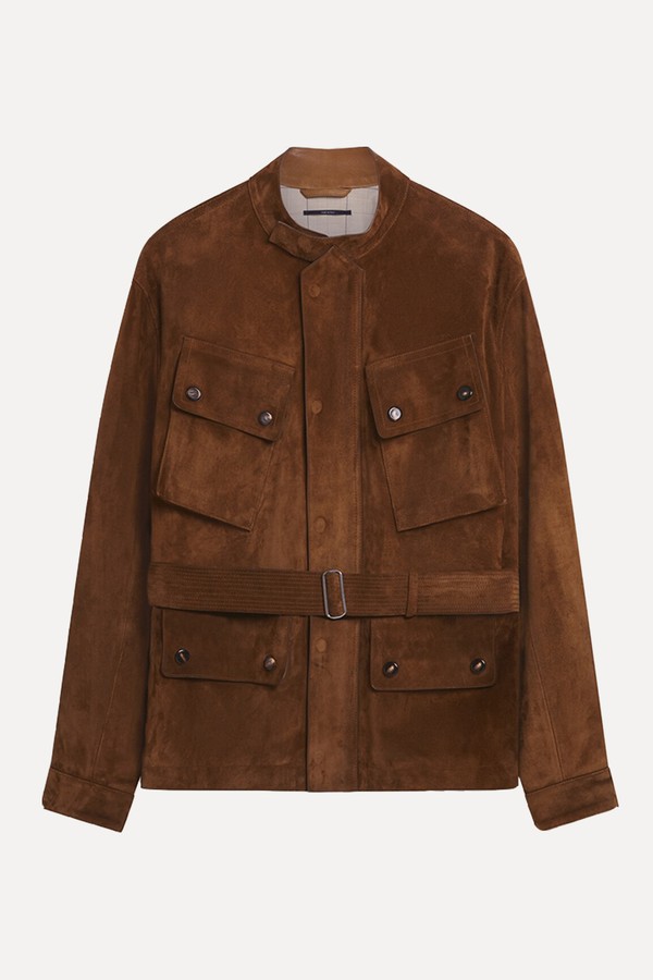 Belted Suede Field Jacket from Dunhill