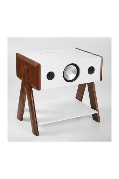 Corian Series Cube Speaker in Walnut from La Boite Concept