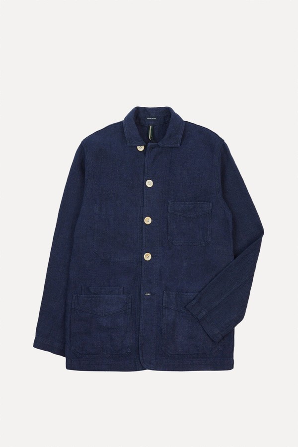 Linen Five-Pocket Chore Jacket