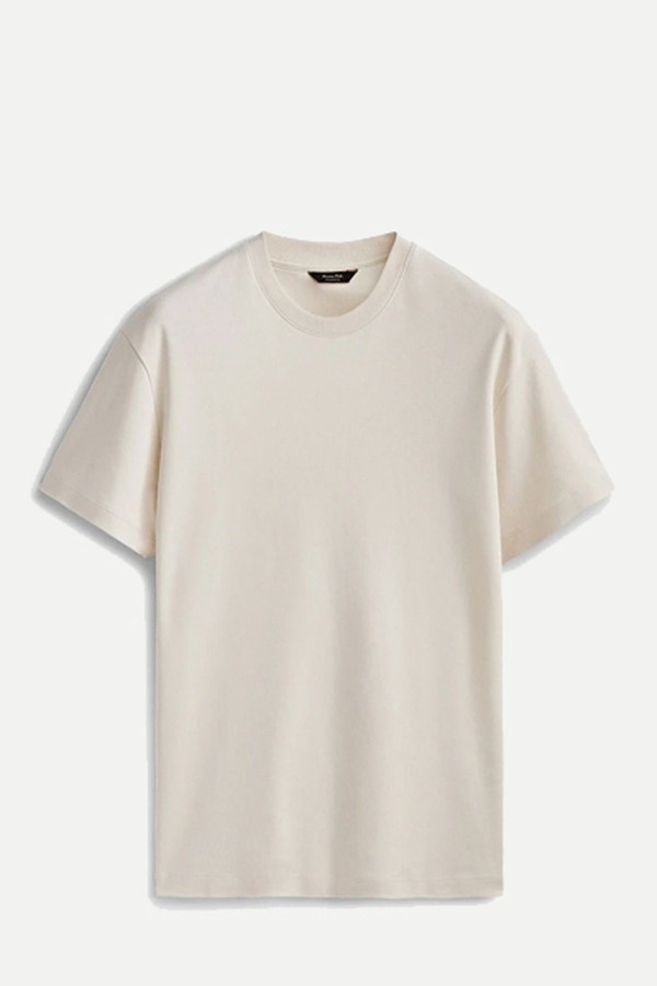 100% Cotton Medium Weight T-Shirt  from Massimo Dutti