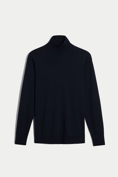 High Neck Silk Cotton Jumper