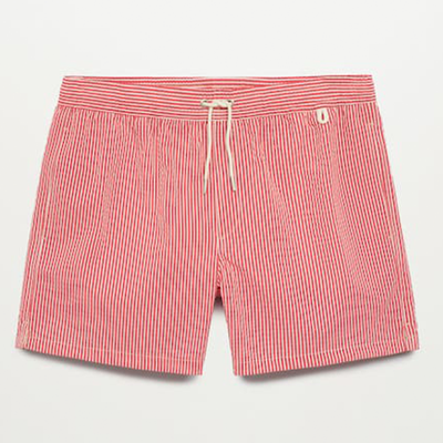 Seersucker Swimming Trunks from Mango