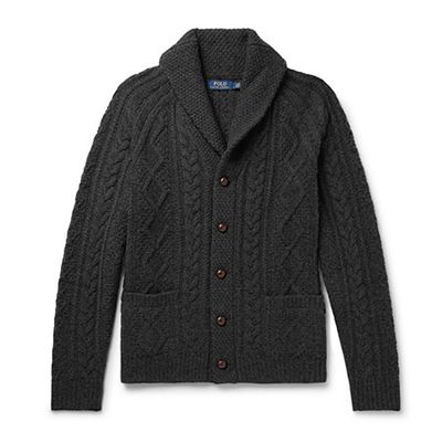 Shawl-Collar Cable-Knit Cardigan from Polo Ralph Lauren