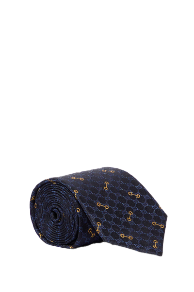 Horsebit Silk Tie from Gucci