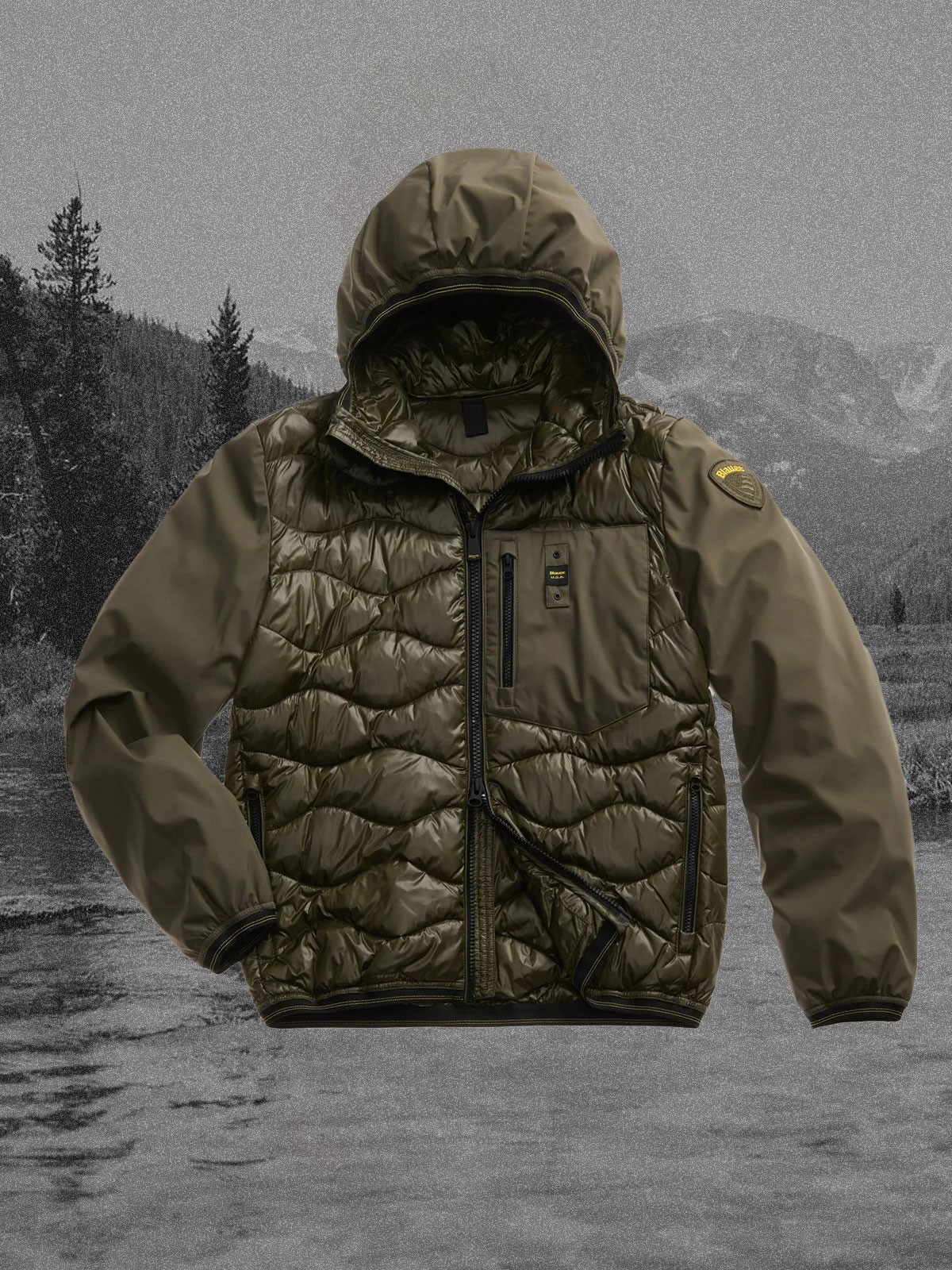 Down Jacket With Mixed Padding Albert