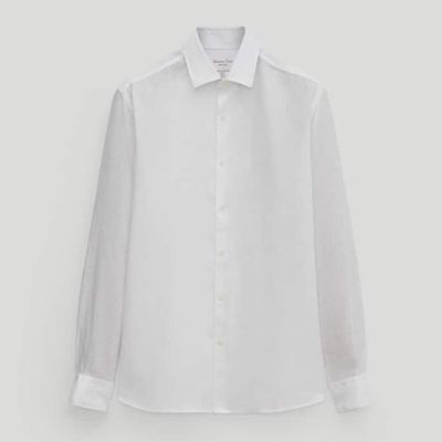 Slim Fit Linen Shirt from Massimo Dutti