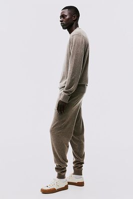 Regular Fit Wool-Blend Fine-Knit Joggers  from H&M