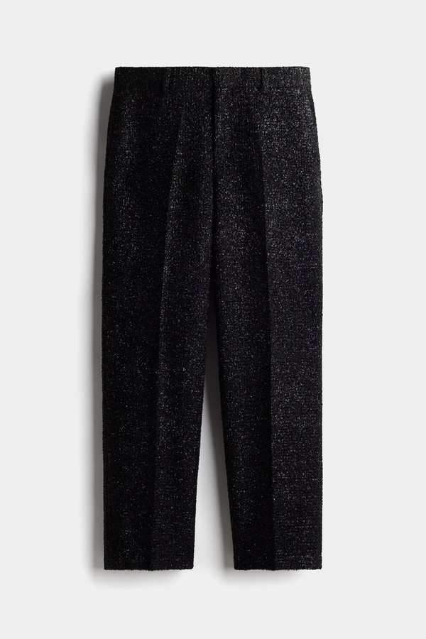 Relaxed Fit Glittery Tailored Trousers