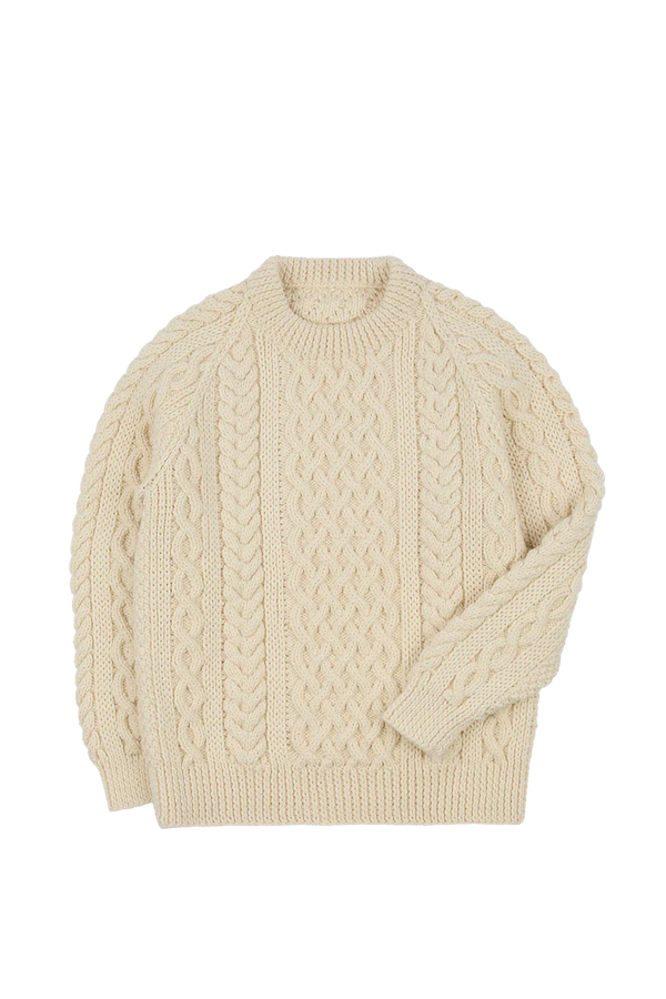 Wool Aran Jumper from Drake's