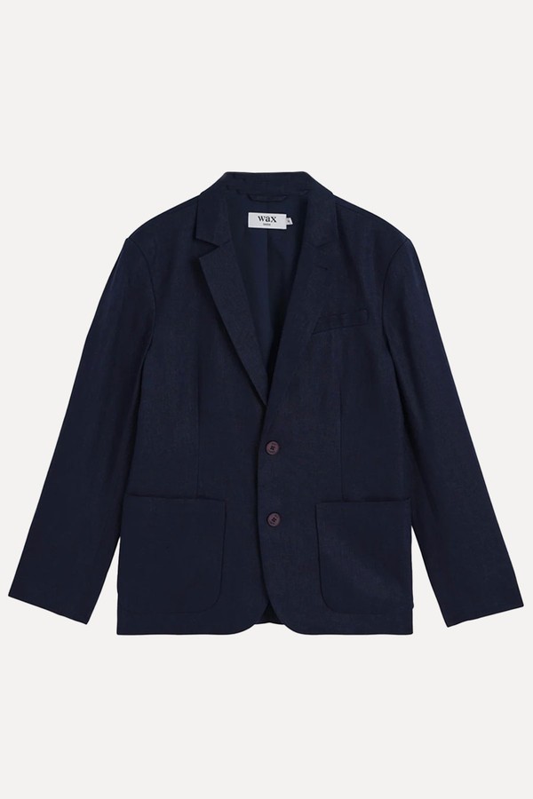 Fintry Linen Single-Breasted Blazer from Wax London