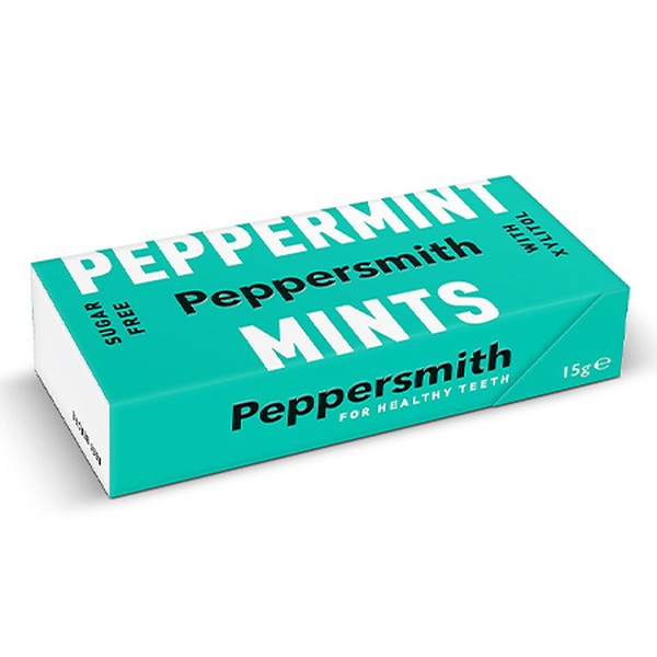 100% Xylitol Fine English Peppermint Fresh Mints from Peppersmith