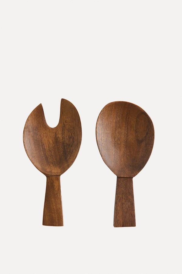 Mango Wood Salad Servers