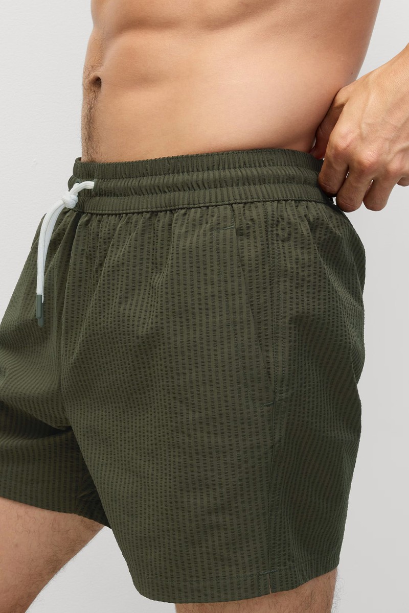 Seersucker Swim Shorts
