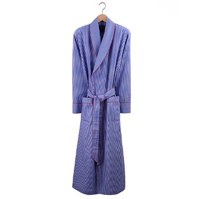 Blue And White Striped Robe from British Boxers