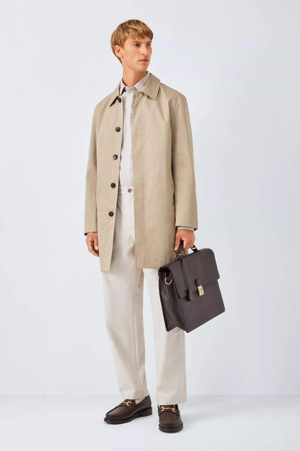 Cotton Blend City Mac from John Lewis