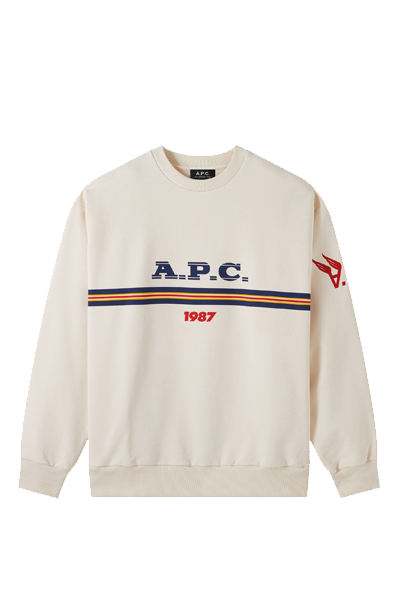 Adam Logo-Print Organic Cotton-Jersey Sweatshirt from A.P.C