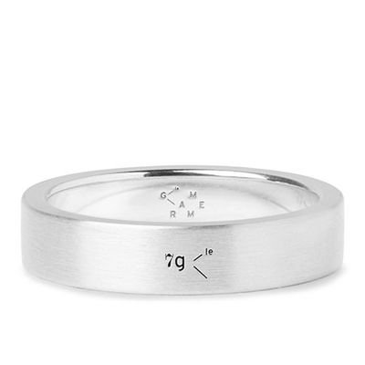 Le 7 Brushed Sterling Silver Ring from Le Gramme