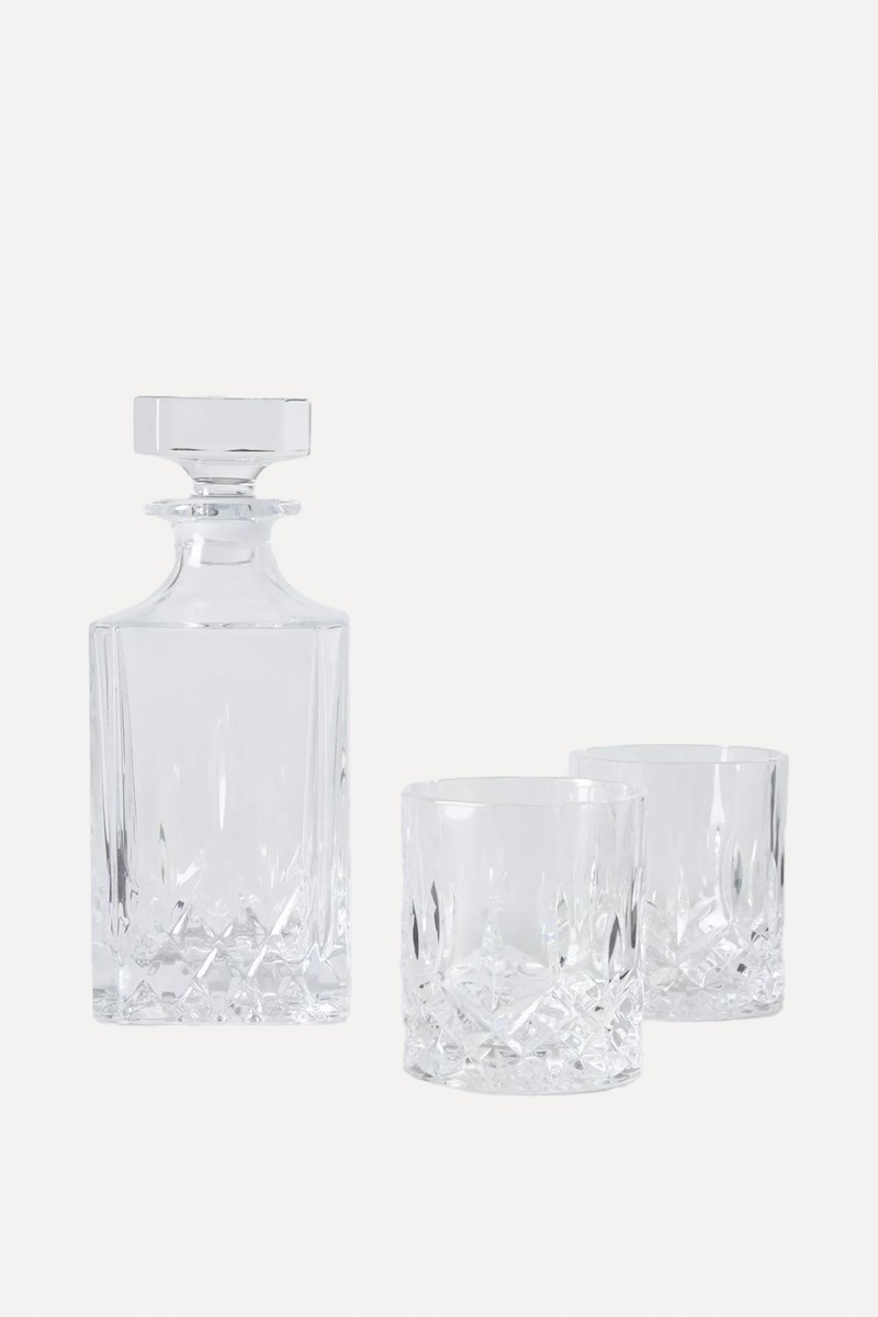 Paloma Opera Crystal Glass 750ml Decanter & 2 Tumblers Gift Set from John Lewis