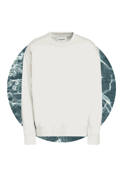Printed Cotton-Blend Fleece Sweatshirt from Frame