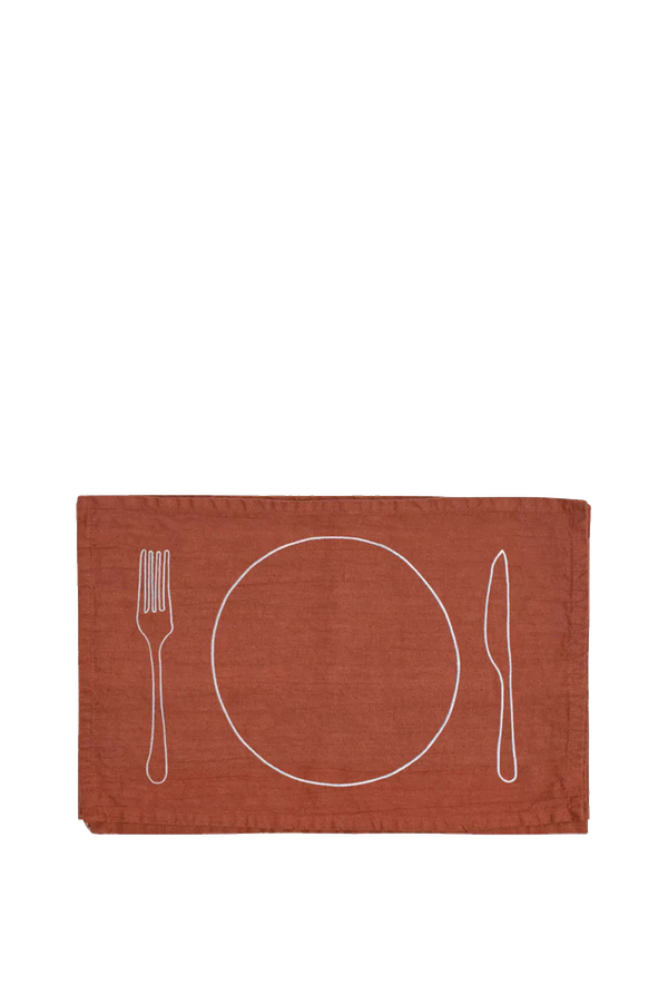 Set of 4 Embroidered Setting Placemats  from Favr