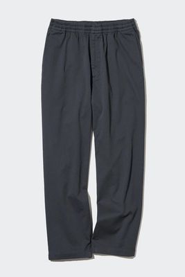 Cotton Relaxed Fit Ankle Length Trousers  from Uniqlo