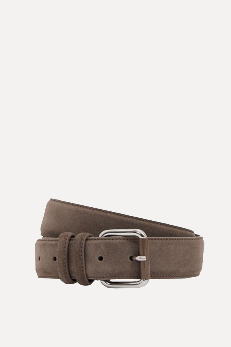 Louie Suede Roller Bar Belt from Reiss