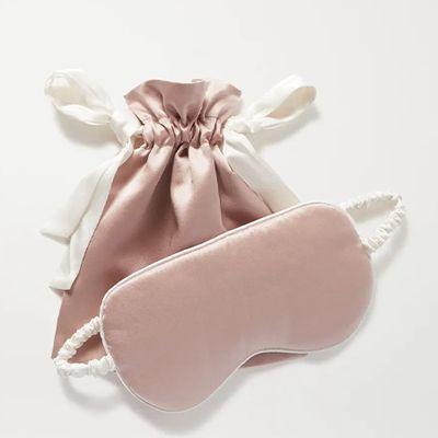 Reversible Silk-Satin Eye Mask from Olivia Von Halle