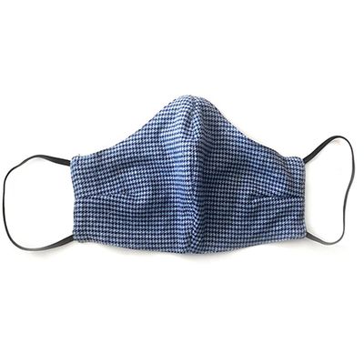 Houndstooth Brushed Cotton Face Mask from Emma Willis Sky