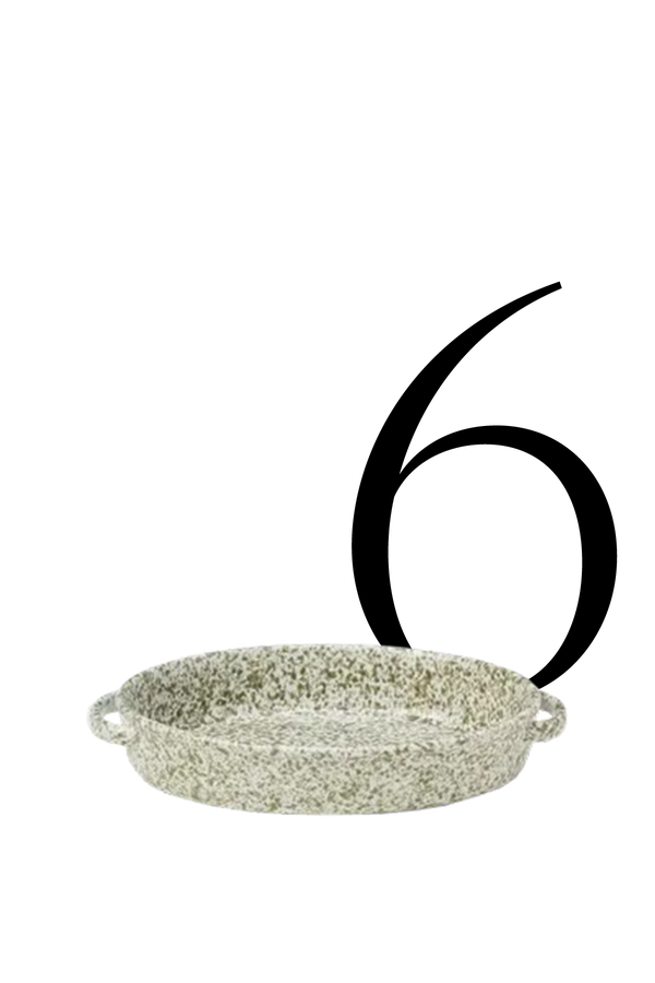 Farmhouse Speckle Glaze Stoneware Serve Dish With Handles from John Lewis