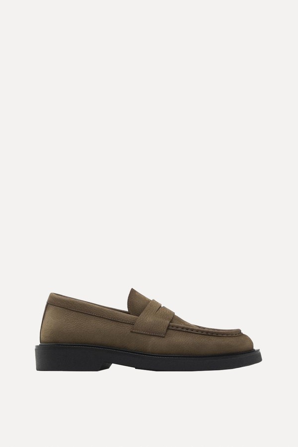 Nubuck Loafers from Massimo Dutti