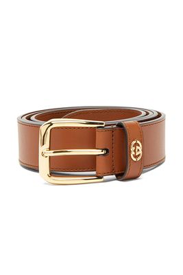 GG-Plaque Leather Belt from Gucci