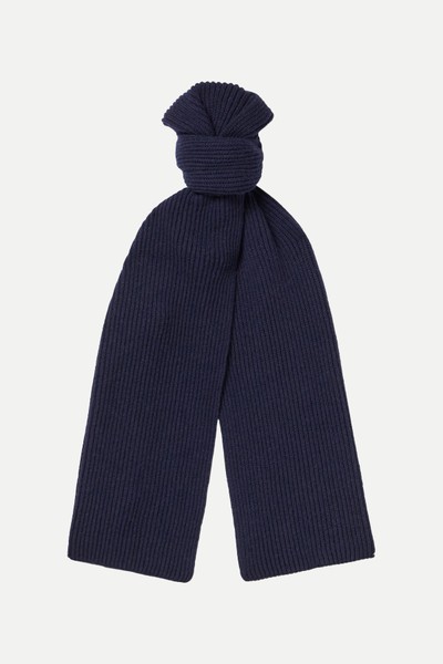 Ribbed Cashmere Scarf from JOHNSTONS OF ELGIN