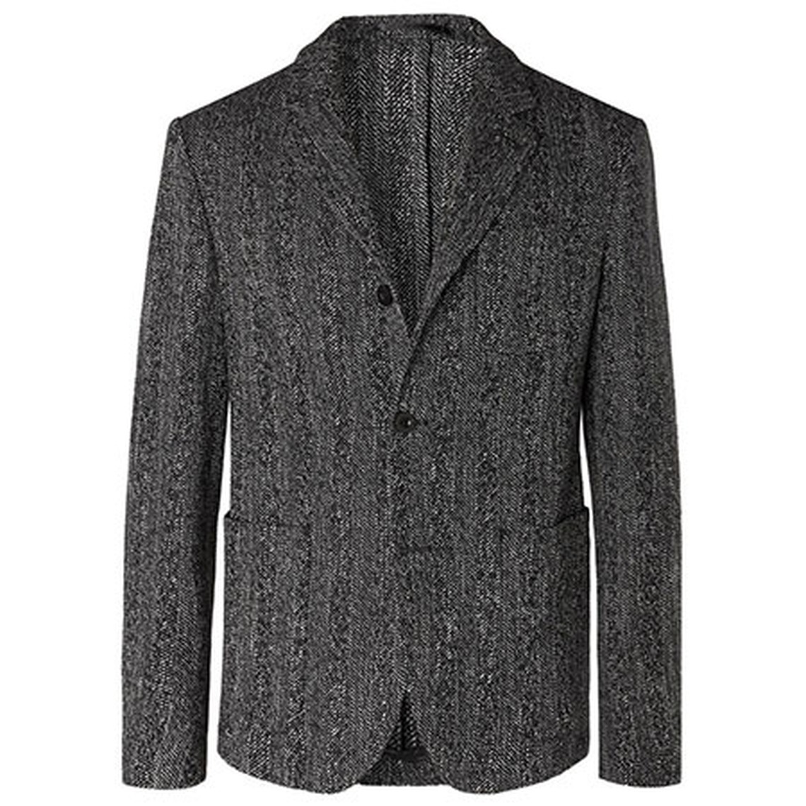 Grey Herringbone Blazer from Mr P.