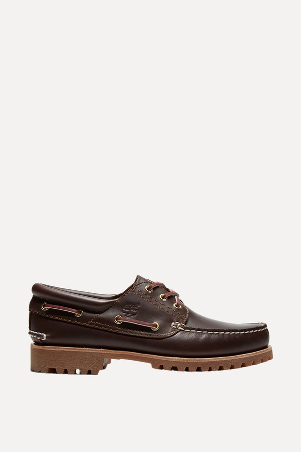 Authentic 3-Eye Lug Handsewn Boat Shoes from Timberland 