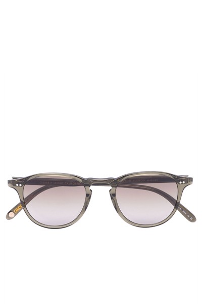 Green Hampton Round Frame Sunglasses from Garrett Leight