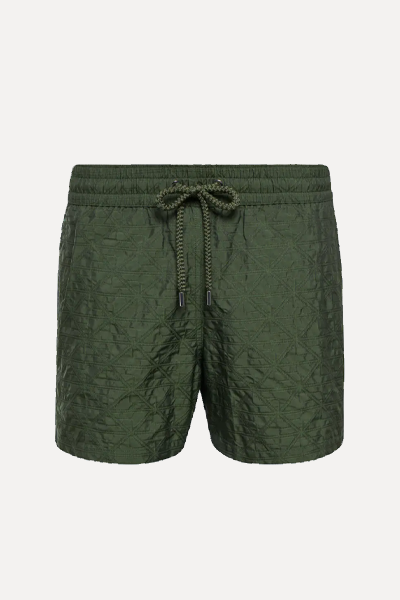 Monogram Jacquard Recycled-Fibre Swim Shorts from Frescobol Carioca 