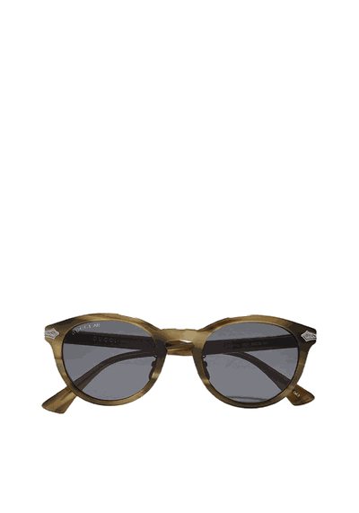 Round-Frame Acetate Sunglasses from Saint Laurent