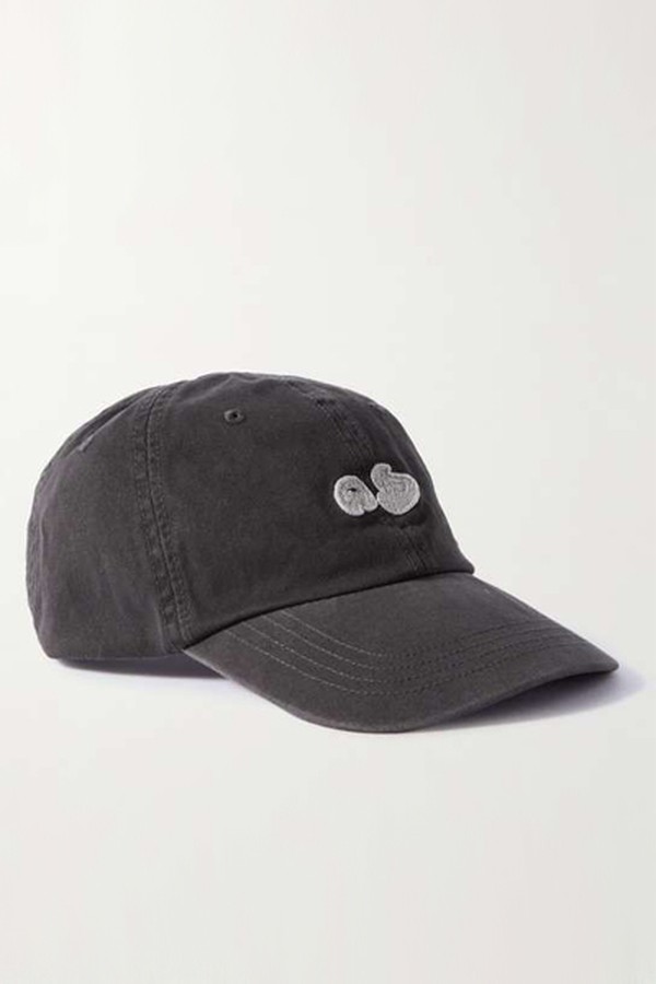 Logo-Appliquéd Garment-Dyed Cotton Baseball Cap from Acne Studios