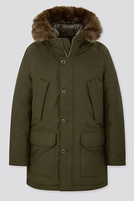 Ultra Warm Down Hooded Coat from Uniqlo