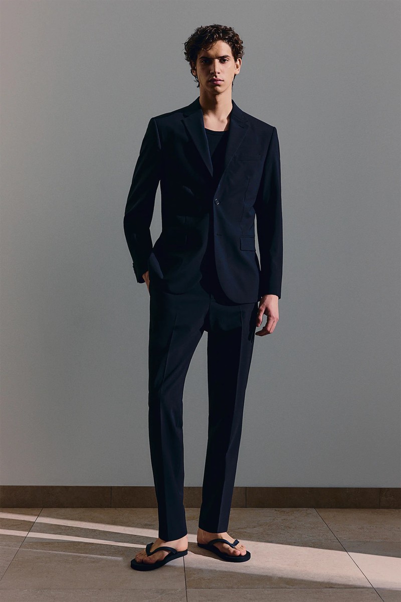 Slim Fit Wool Blend Suit Trousers, £54.99 | H&M