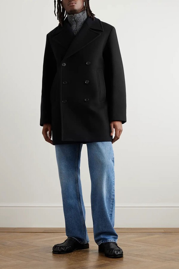 Oversized Super 120s Wool Peacoat from Auralee