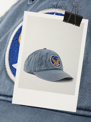 Logo-Appliquéd Cotton-Twill Baseball Cap, £75 | RRL
