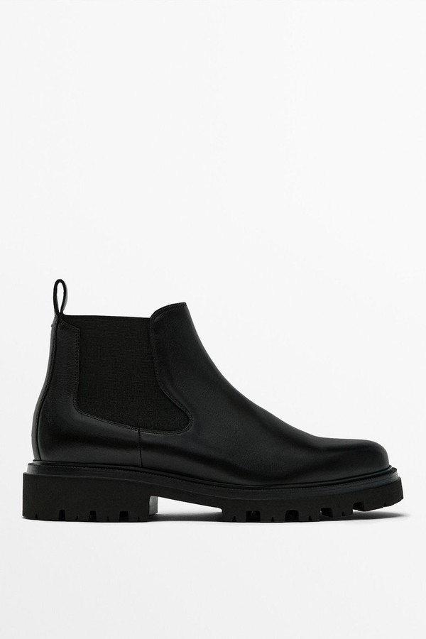 Black Nappa Chelsea Boots