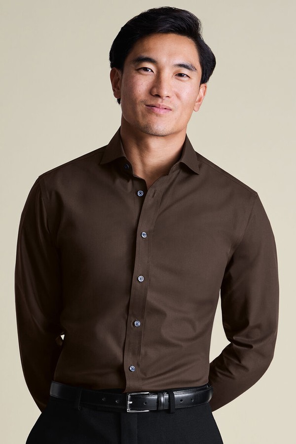 Non-Iron Stretch Poplin Shirt from Charles Tyrwhitt