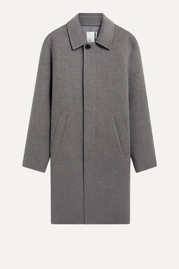 Cashmere Wool Double Faced Car Coat from Rise & Fall