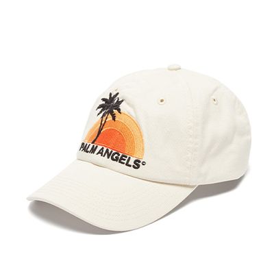 Embroidered Sunset Cotton Cap from Palm Angels