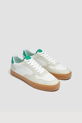 Contrast Retro Trainers from Pull & Bear
